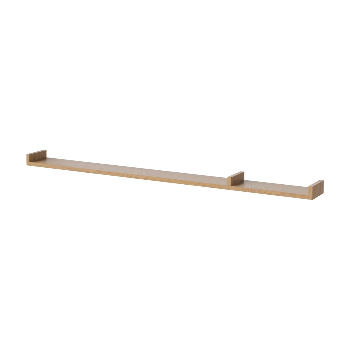 Bolia Display wandplank 157 cm geolied eiken, asymmetrisch rechts schuin aanzicht, 04-008-11_15934775