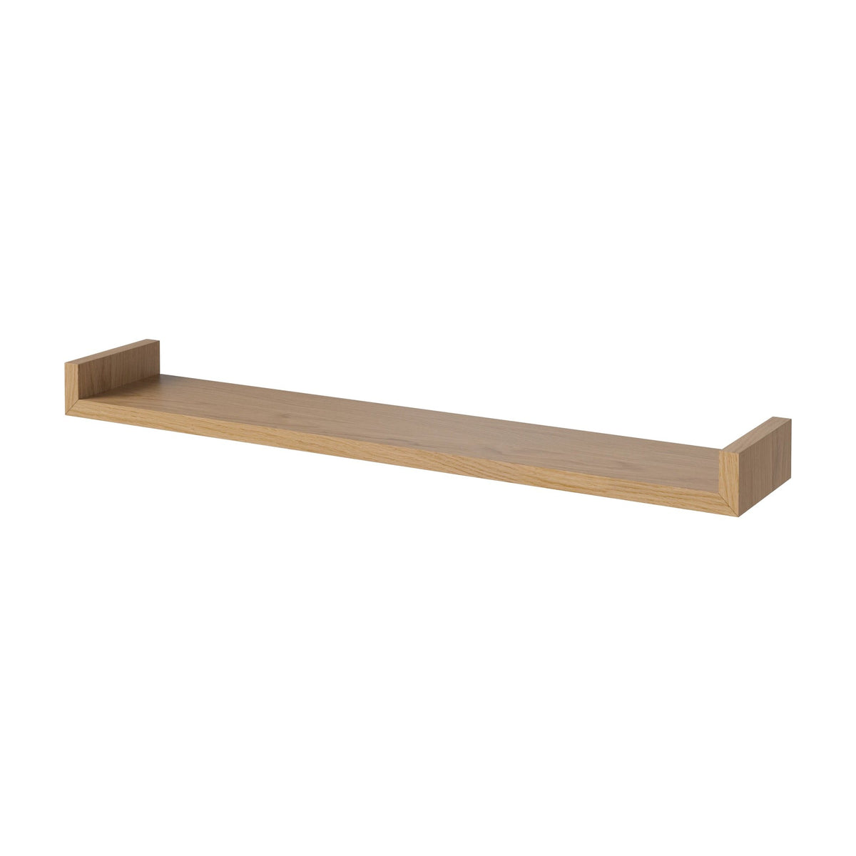 Bolia Display wandplank 80 cm geolied eiken schuin aanzicht, 04-008-13_00003