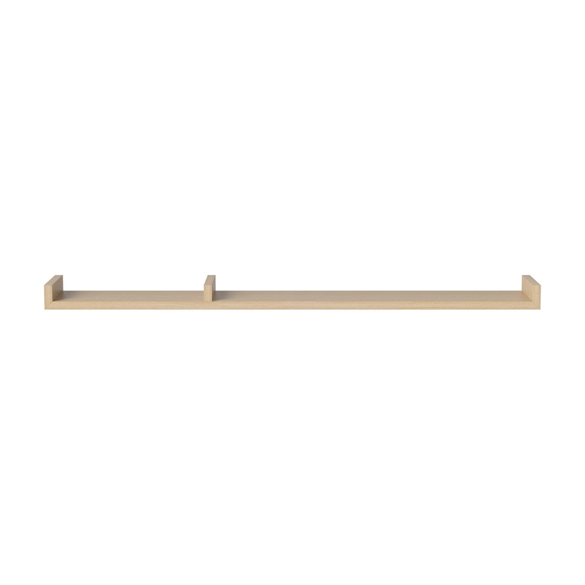 Bolia Display wandplank 120 cm wit gepigmenteerd geolied eiken, asymmetrisch links, 04-008-14_00003