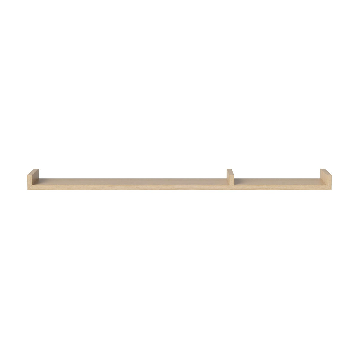 Bolia Display wandplank 120 cm wit gepigmenteerd geolied eiken, asymmetrisch rechts, 04-008-14_00004