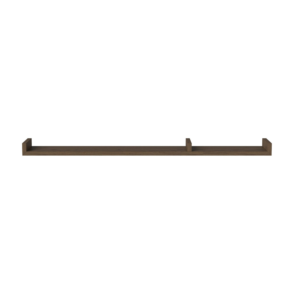 Bolia Display wandplank 120 cm donker geolied eiken, asymmetrisch rechts, 04-008-14_00008