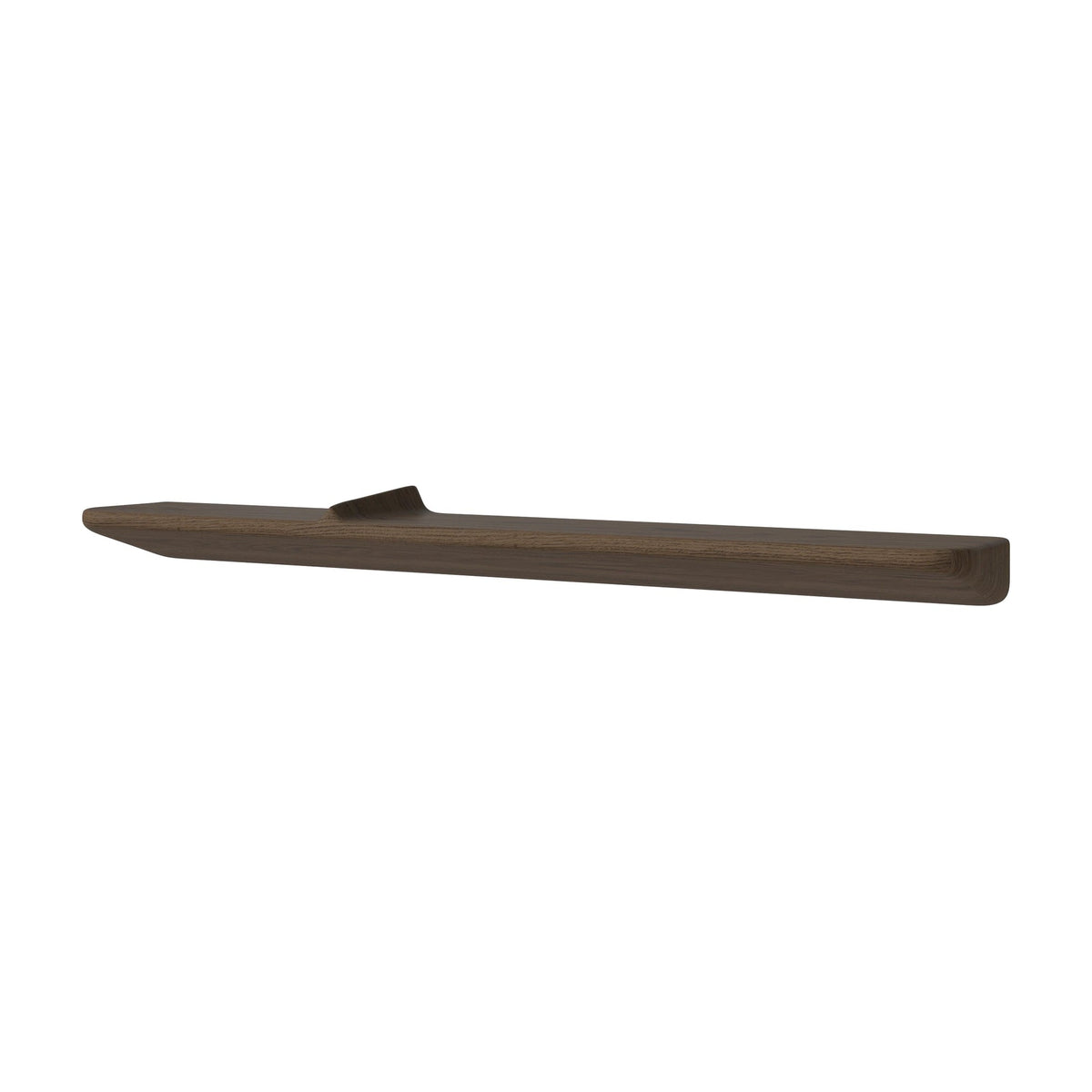 Bolia Wave plank 70 cm donker geolied eiken, 12 cm schuin aanzicht, 04-133-02_00004