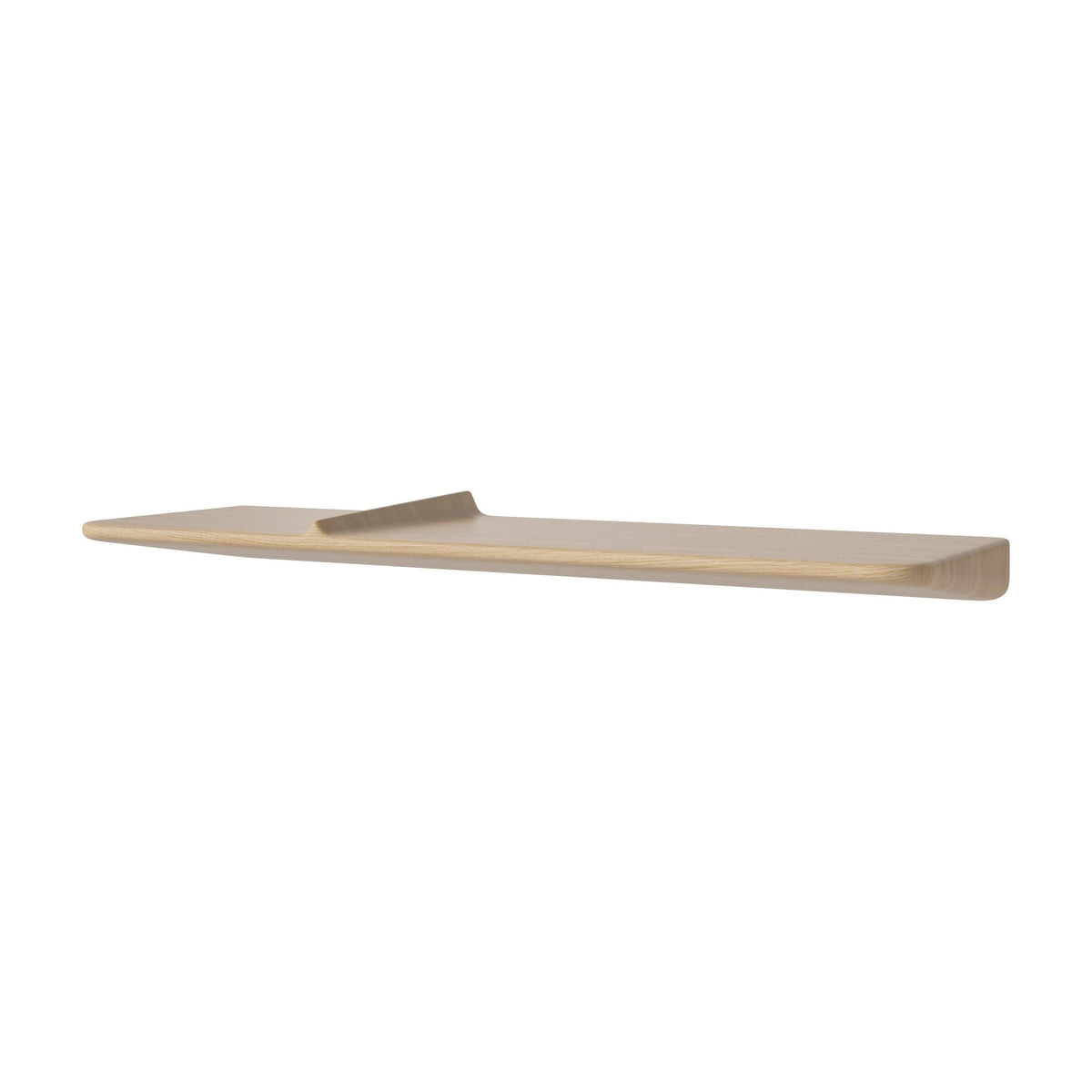 Bolia Wave plank 70 cm wit gepigmenteerd geolied eiken, 22 cm schuin aanzicht, 04-133-03_00001