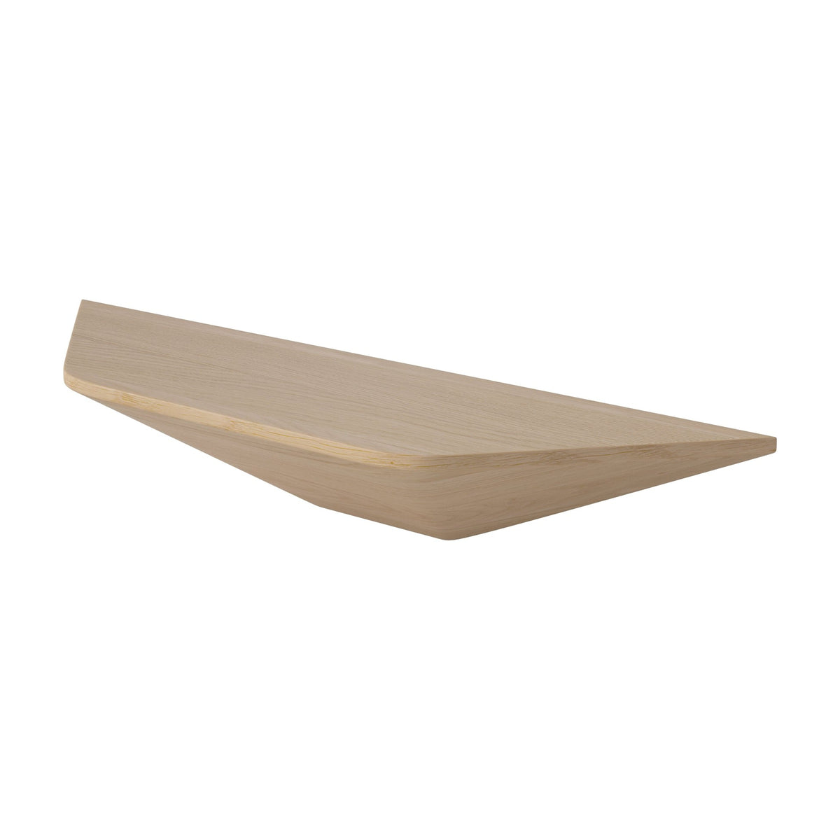 Bolia Falka plank 50 cm wit gepigmenteerd geolied eiken, 14 cm schuin aanzicht, 04-137-10_00008