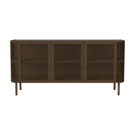 Bolia Cord dressoir 168 cm donker geolied eiken met donkerbruin koord, 04-139-02_00003
