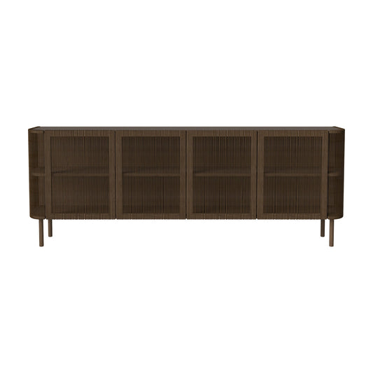 Bolia Cord dressoir 216 cm donker geolied eiken met donkerbruin koord, 04-139-03_00003