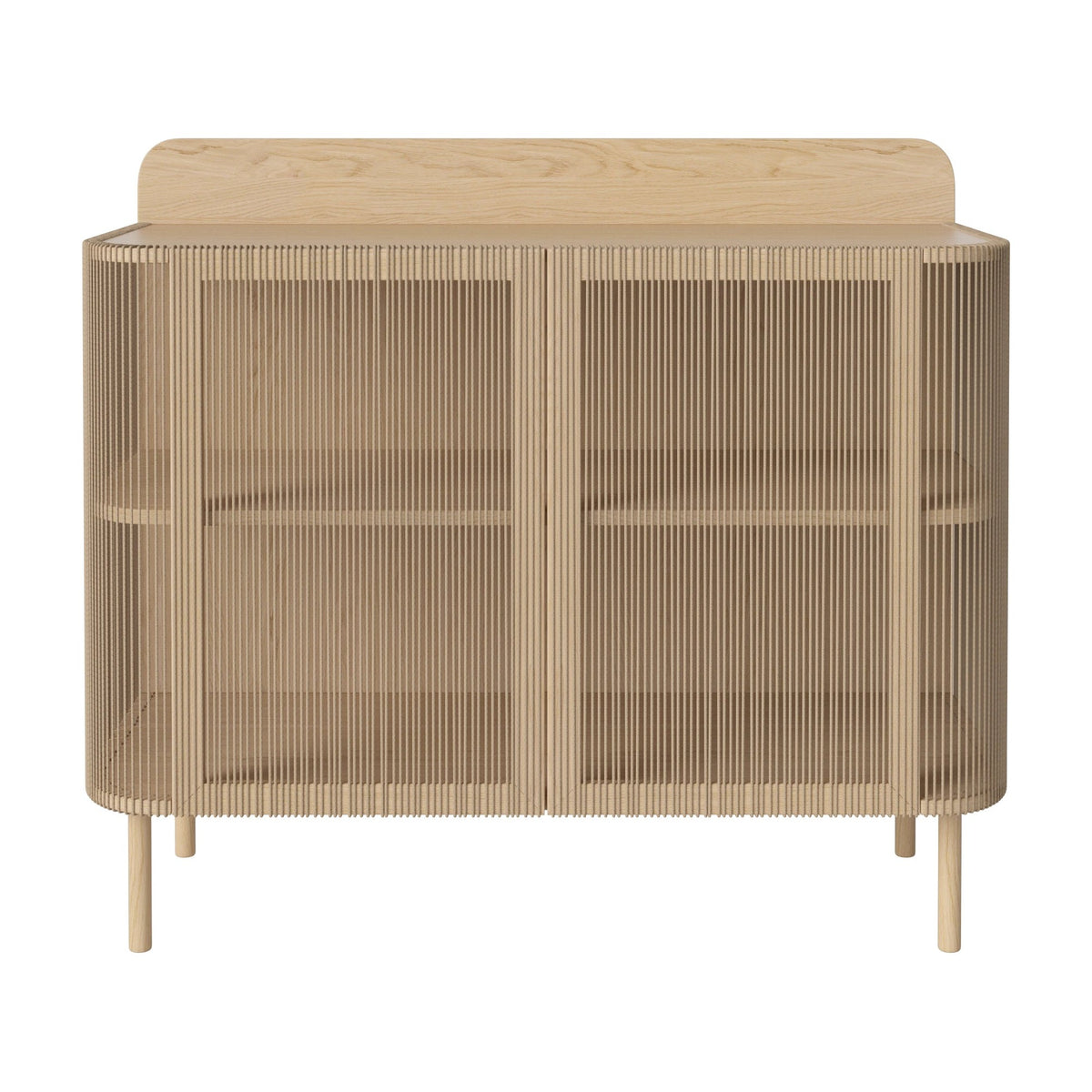 Bolia Cord DJ-console 2 decks wit gepigmenteerd geolied eiken met naturel koord, 04-139-10_00002