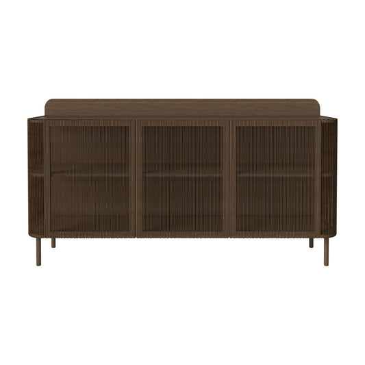 Bolia Cord DJ-console 4 decks donker geolied eiken met donkerbruin koord, 04-139-12_00003