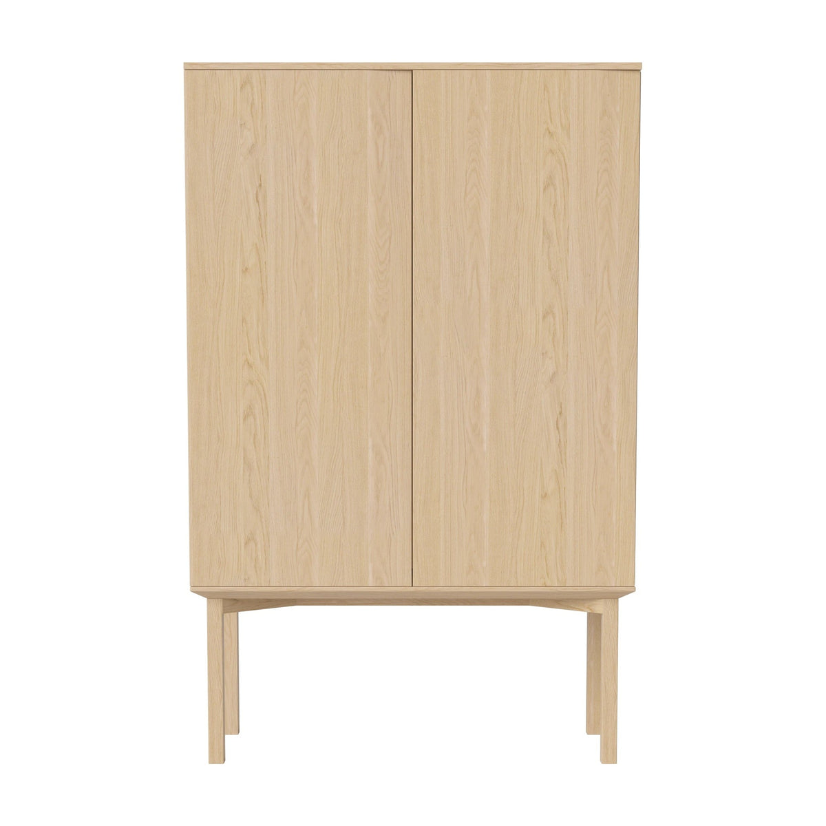 Bolia Silent highboard 100 cm houten onderstel wit gepigmenteerd geolied eiken, 04-147-15_00002