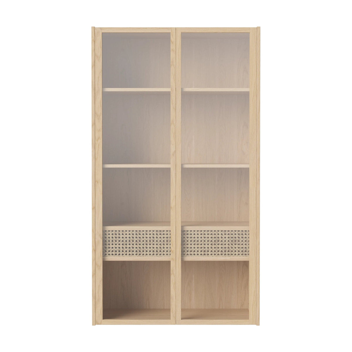 Bolia Cana wandkast hoog wit gepigmenteerd geolied eiken, 04-150-50_00002
