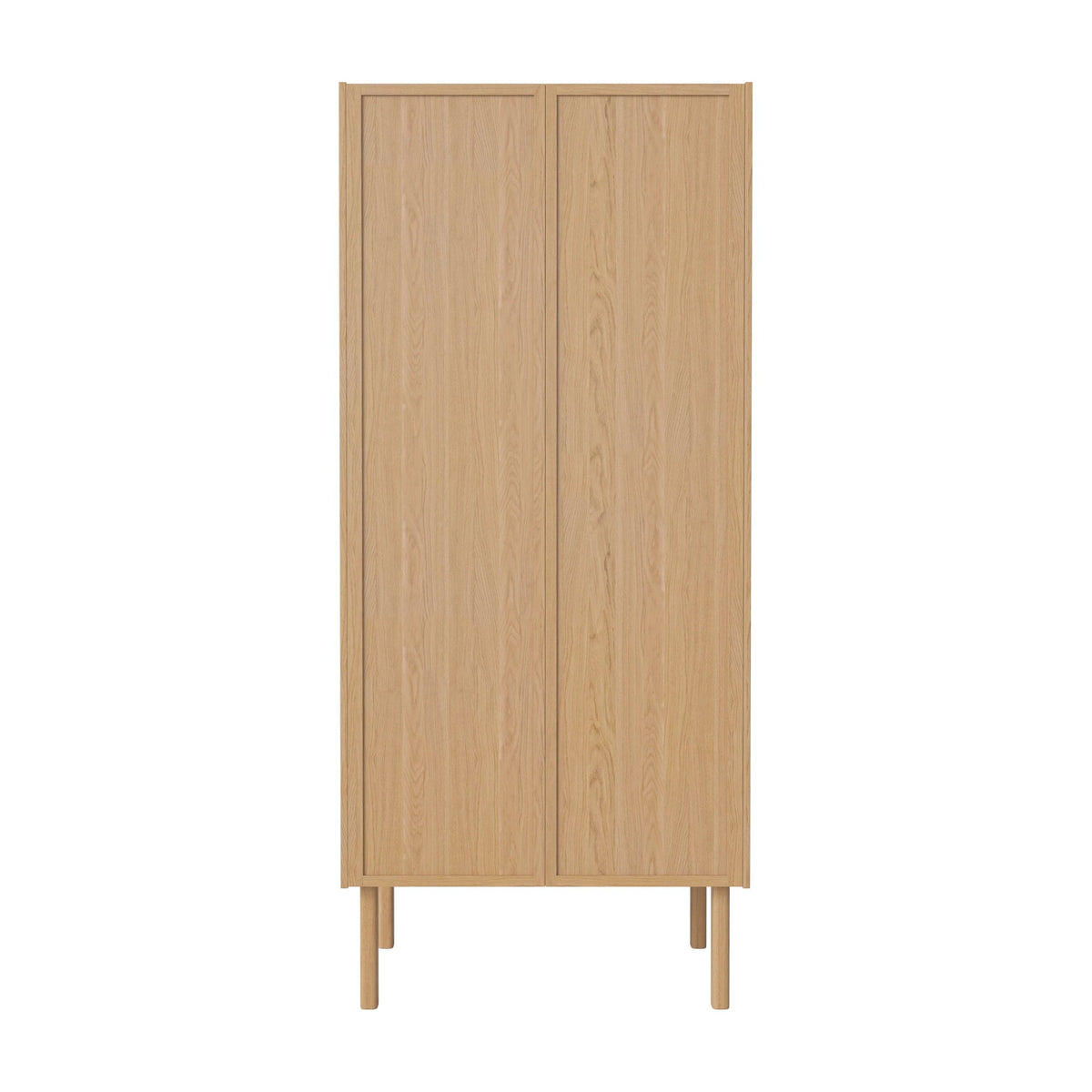 Bolia Cana kledingkast houten deuren 91 cm geolied eiken, kledingroede, 04-150-60_00001