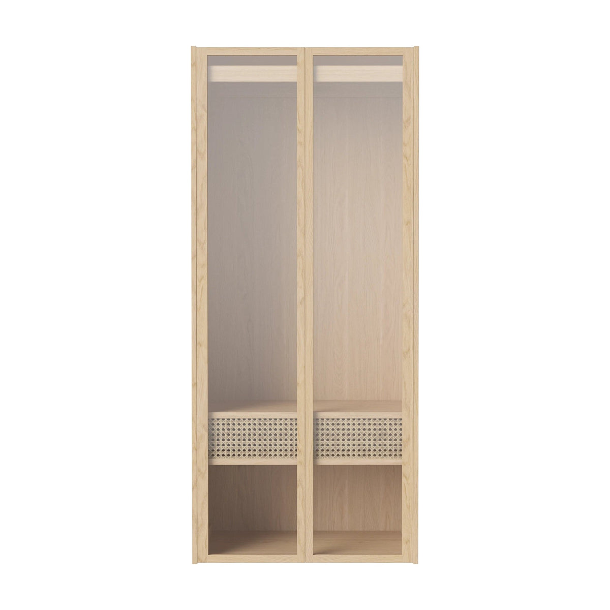 Bolia Cana kledingkast wandmontage 71 cm wit gepigmenteerd geolied eiken, kledingroede, 04-150-62_00002