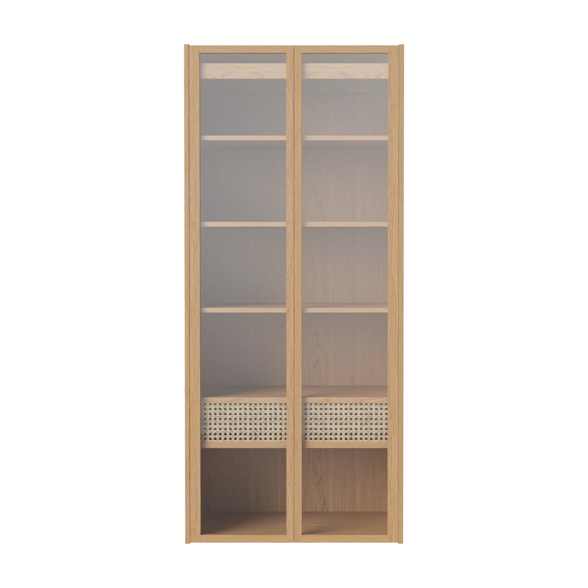Bolia Cana kledingkast wandmontage 71 cm geolied eiken, legplanken, 04-150-62_00003
