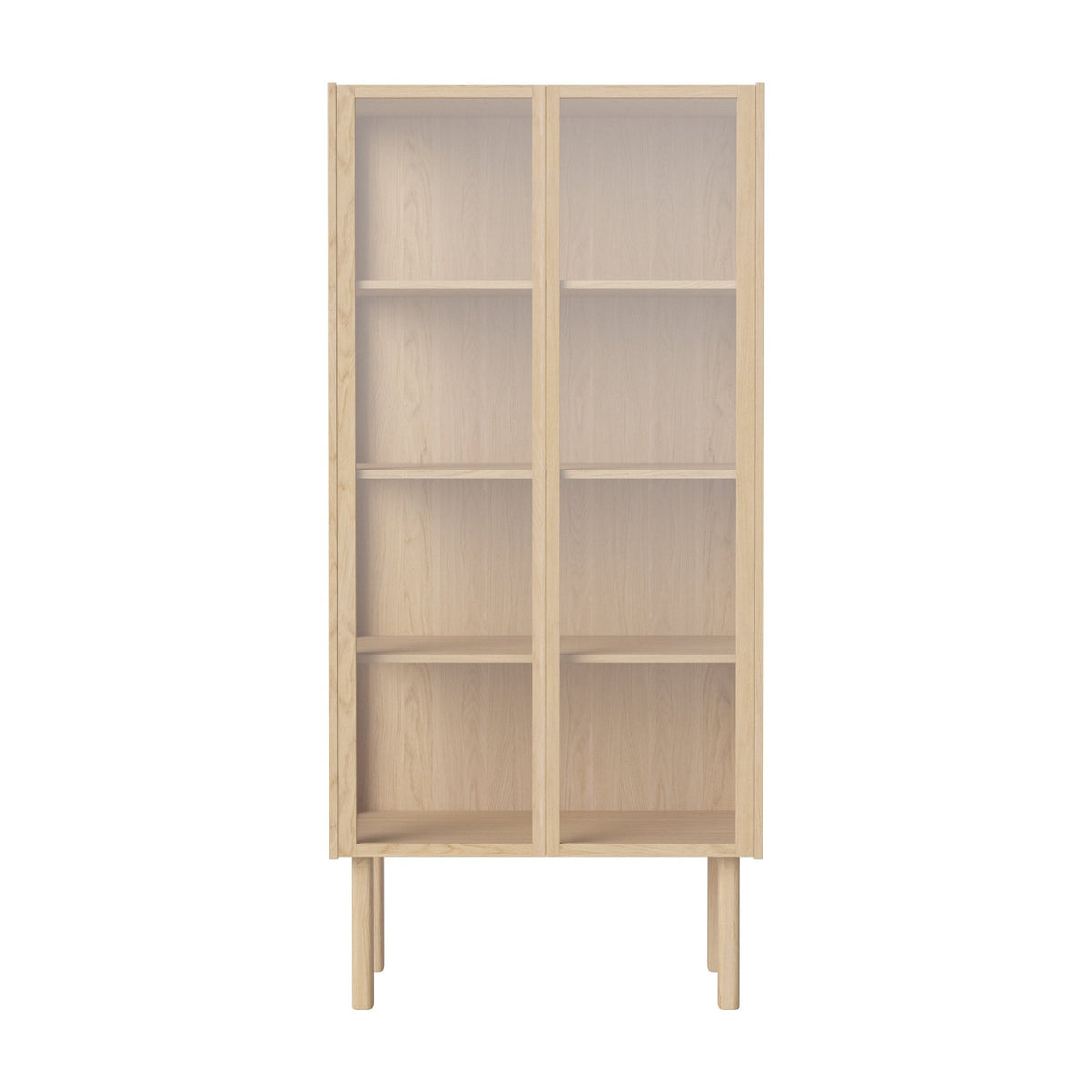 Bolia Cana vitrinekast 81x173 cm wit gepigmenteerd geolied eiken, 04-150-70_00008