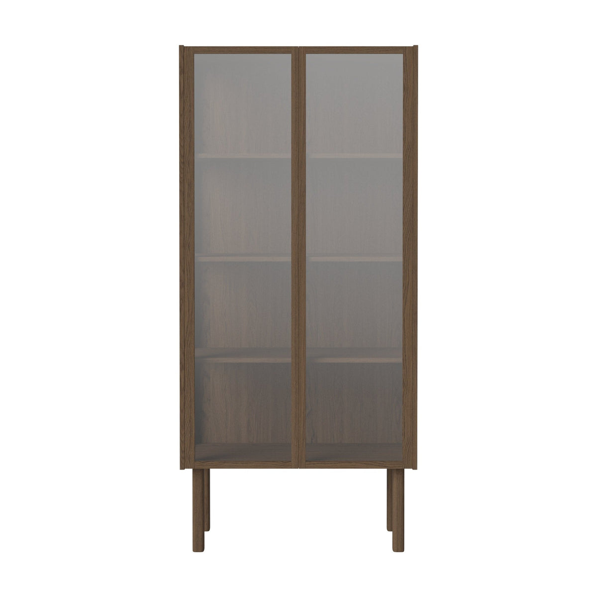 Bolia Cana vitrinekast 81x173 cm donker geolied eiken, 04-150-70_00009