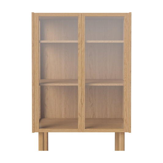 Bolia Cana glazen highboard 2 deuren geolied eiken, 04-150-74_00001
