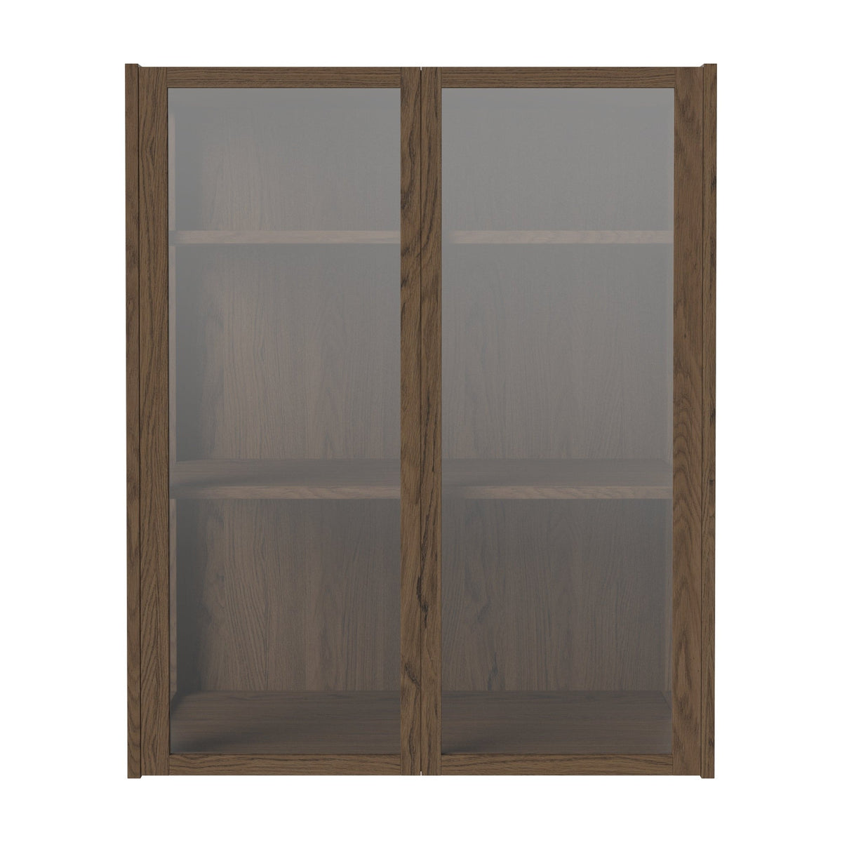 Bolia Cana glazen wandkast 2 deuren donker geolied eiken, 04-150-75_00003