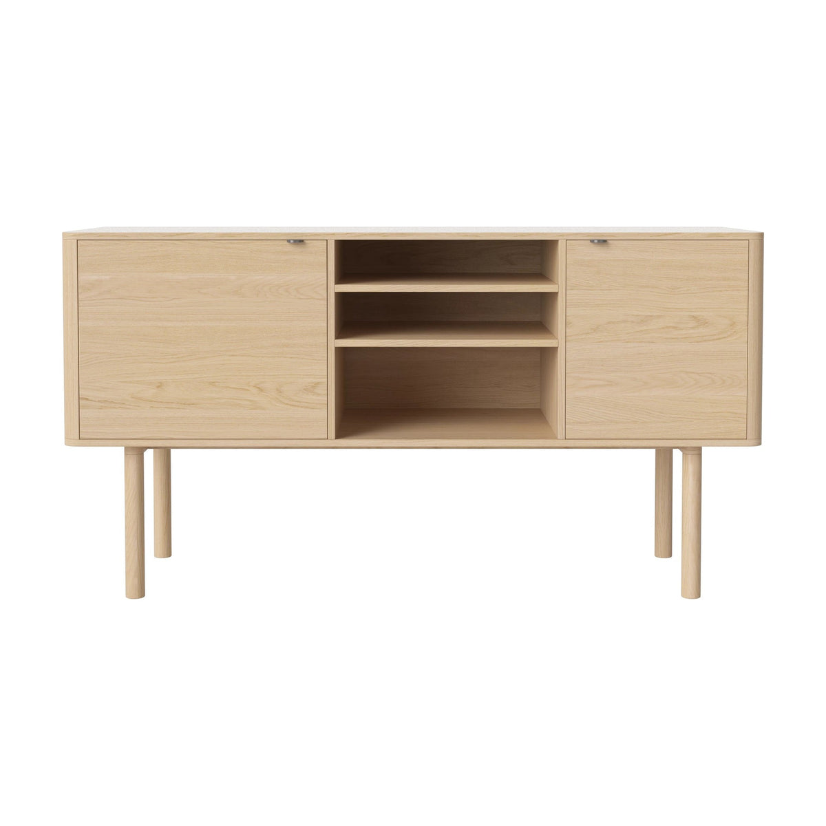 Bolia Yacht dressoir 146 cm wit gepigmenteerd geolied eiken, roestvrij staal, 04-151-05_15352016