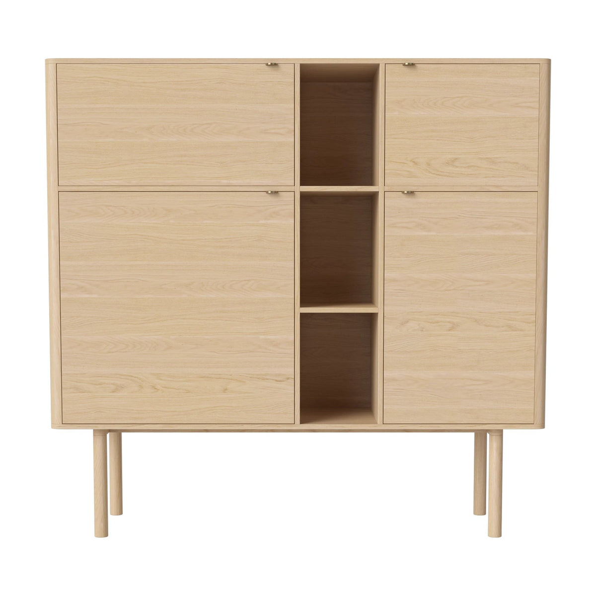 Bolia Yacht highboard 146 cm wit gepigmenteerd geolied eiken, messing, 04-151-10_15352014