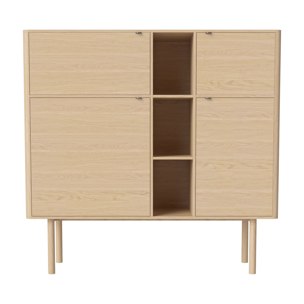 Bolia Yacht highboard 146 cm wit gepigmenteerd geolied eiken, roestvrij staal, 04-151-10_15352016