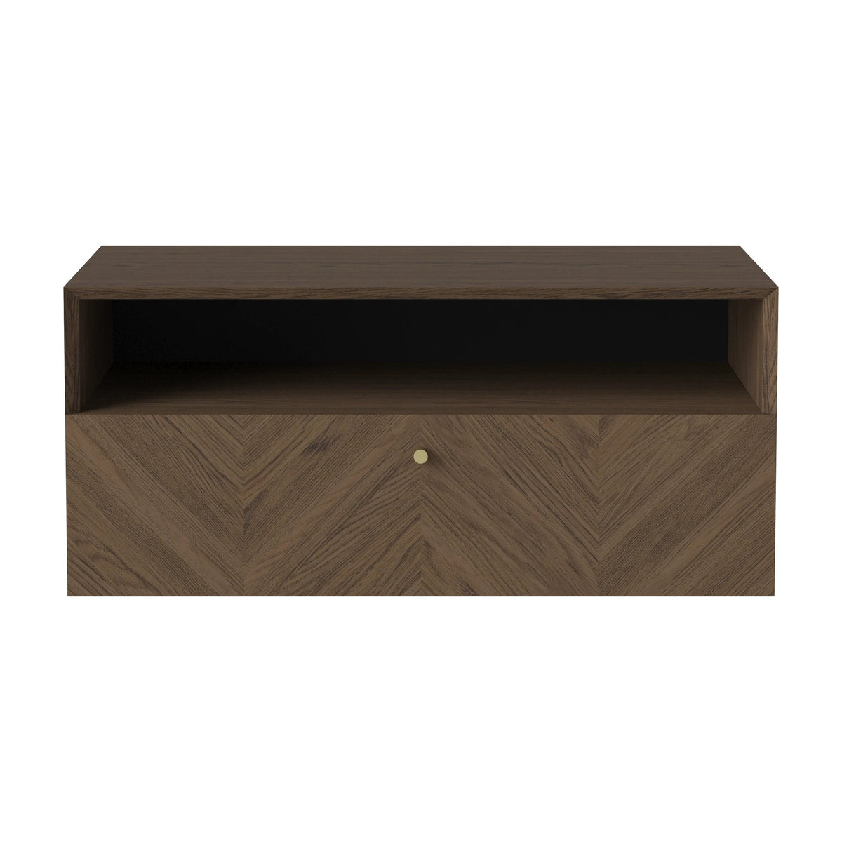 Bolia Luxe wandkast 1 lade donker geolied eiken, 04-156-01_00002