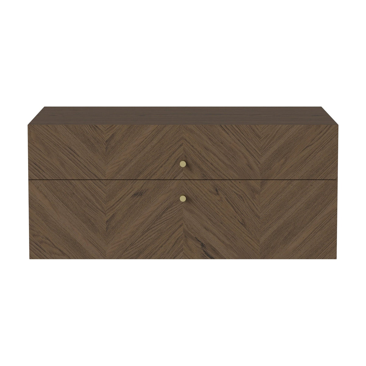 Bolia Luxe wandkast 2 lades donker geolied eiken, 04-156-02_00001
