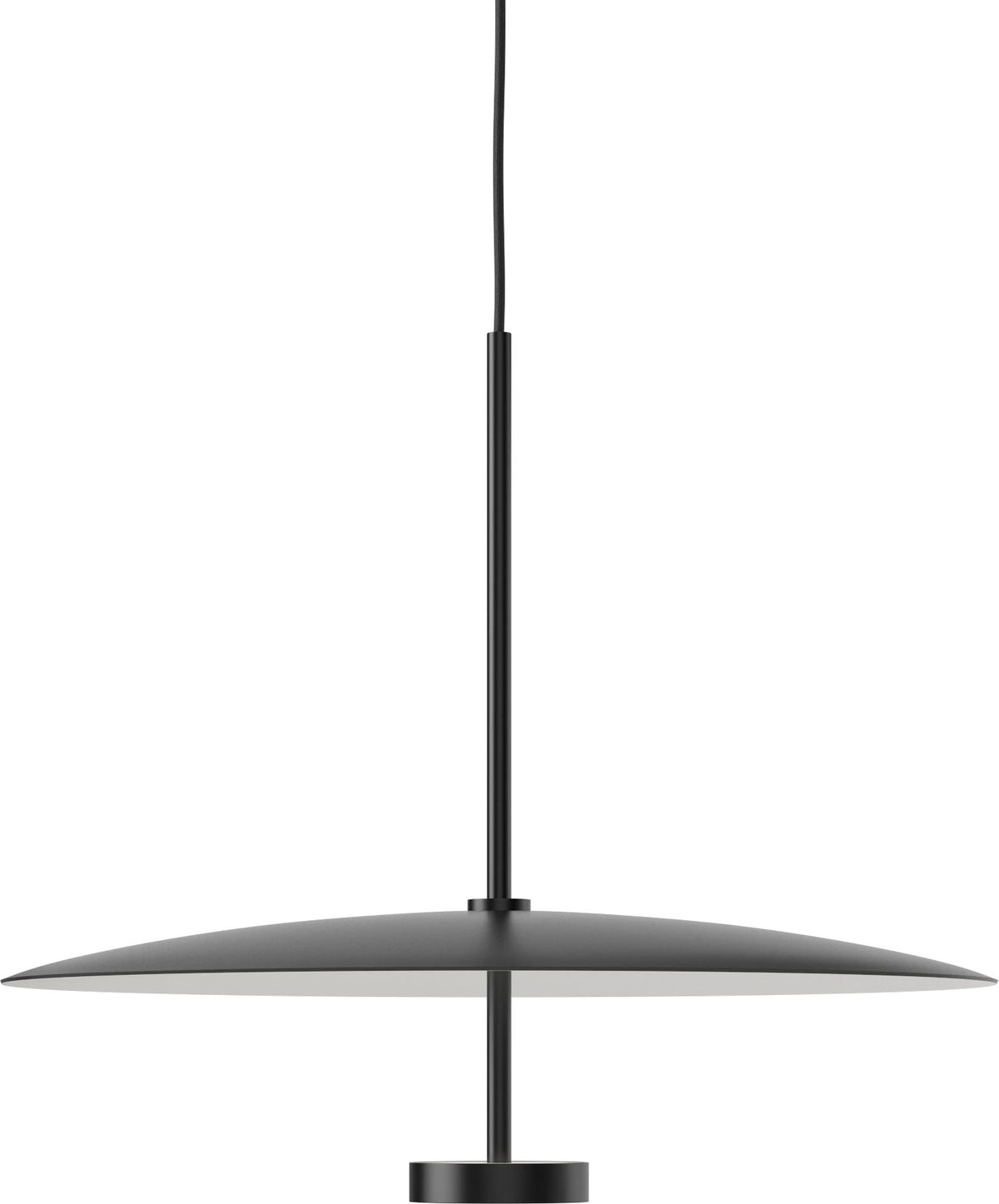 Bolia Reflection hanglamp Ø60 cm zwartgelakt aluminium schuin aanzicht, 20-129-01_00007