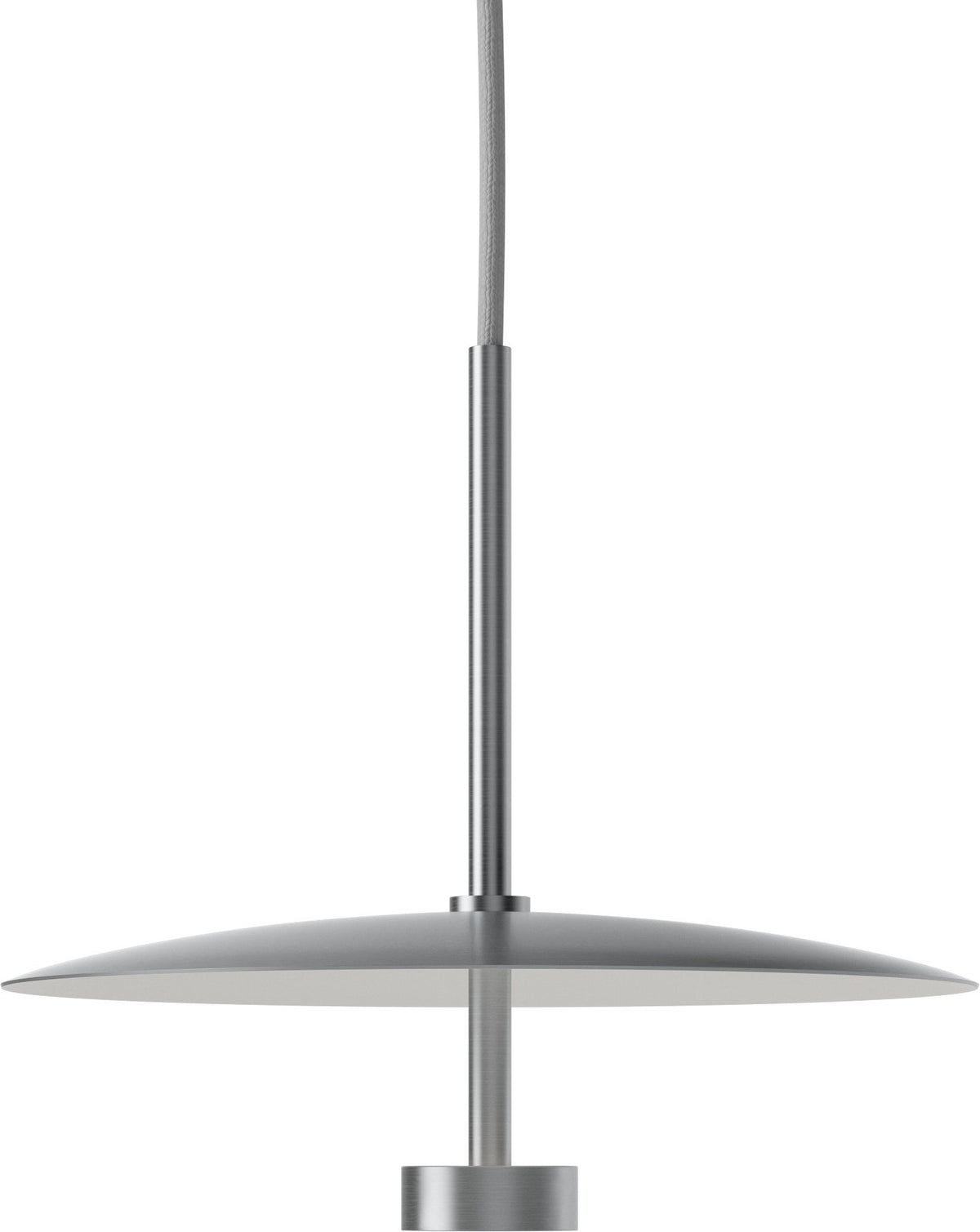 Bolia Reflection hanglamp Ø24 cm mat geborsteld aluminium schuin aanzicht, 20-129-01_00016