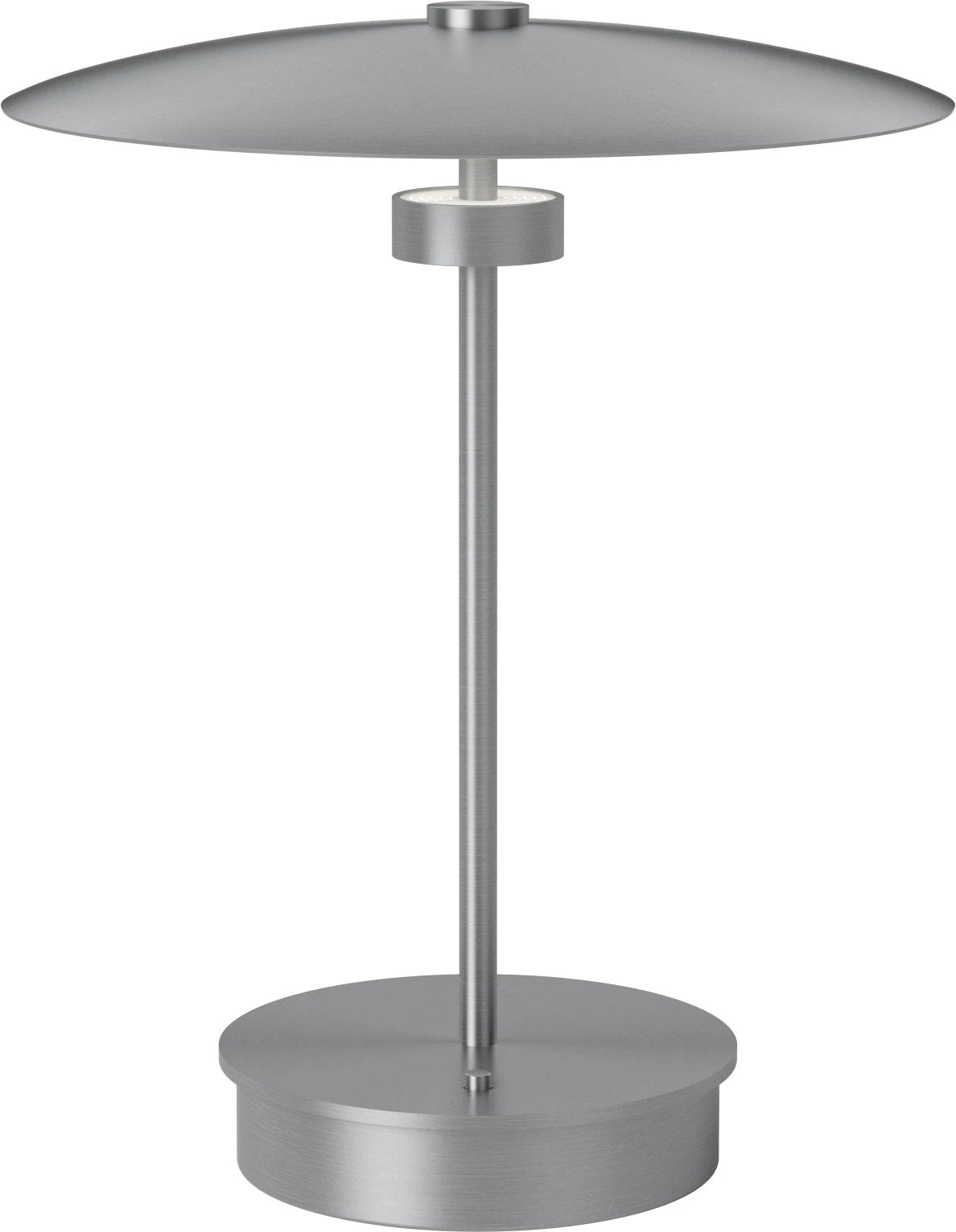 Bolia Reflection draagbare lamp mat geborsteld aluminium schuin aanzicht, 20-129-05_00004