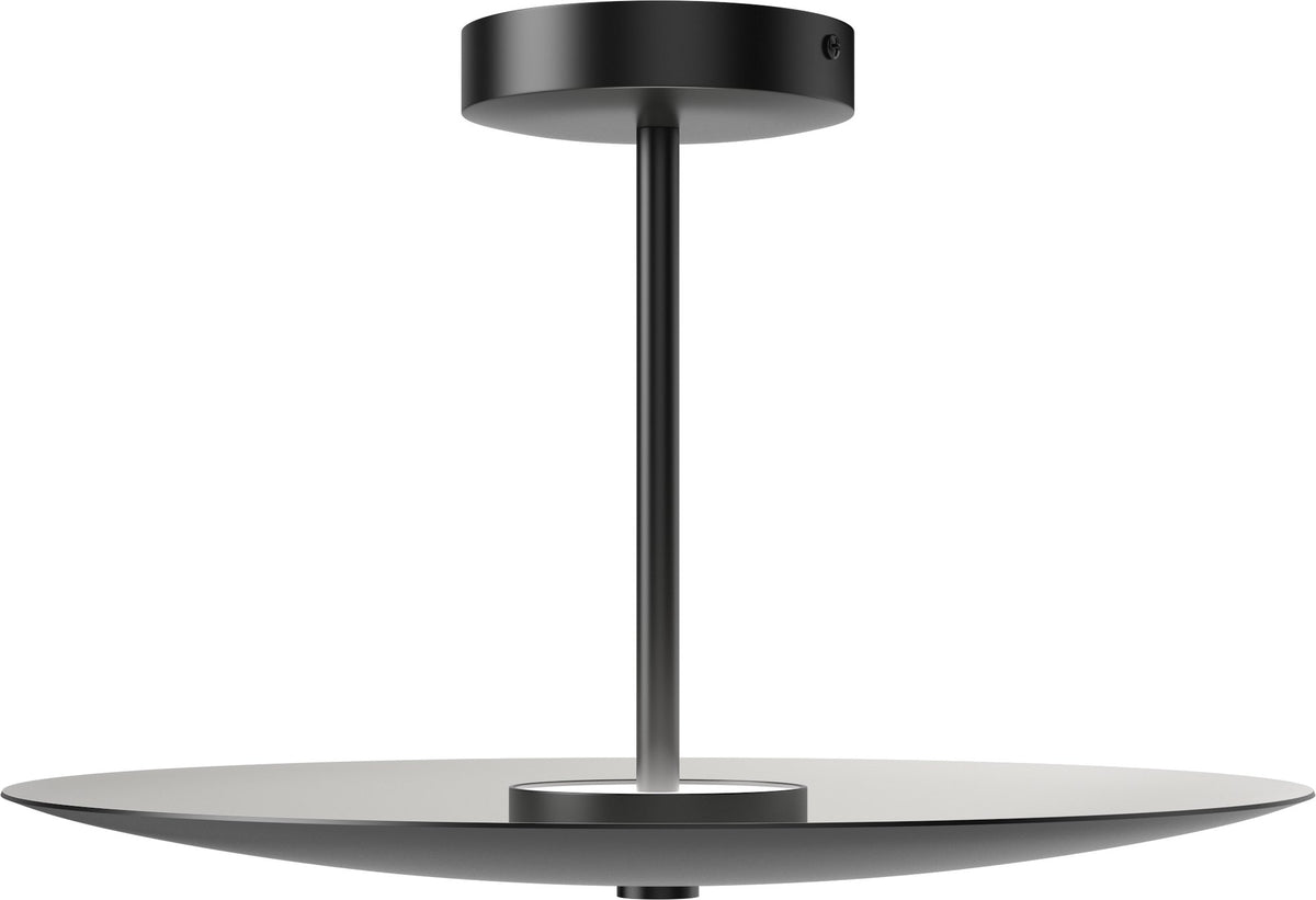 Bolia Reflection plafondlamp Ø40 cm zwartgelakt aluminium schuin aanzicht, 20-129-07_00002