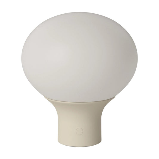 Bolia Acorn draagbare lamp mat opaal, matcrème voet, 20-130-07_00001