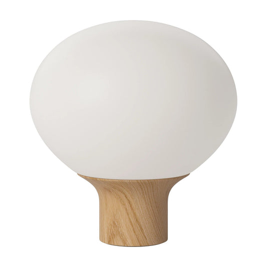 Bolia Acorn tafellamp Ø32 cm opaalglas, gelakt eiken, 20-133-04_00001
