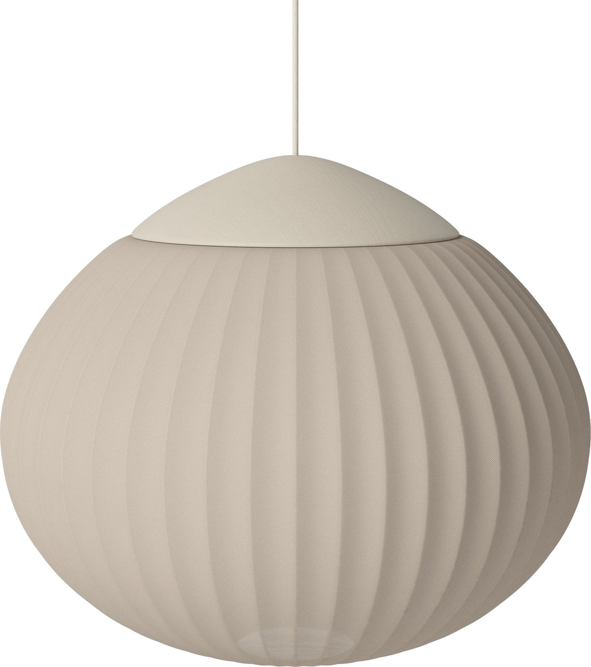 Bolia Acorn hanglamp Ø50 cm zandkleurige stof, matcrème eiken, 20-133-06_00003