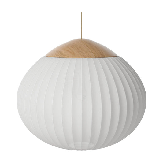 Bolia Acorn hanglamp Ø64 cm ivoorkleurige stof, gelakt eiken, 20-133-07_00001