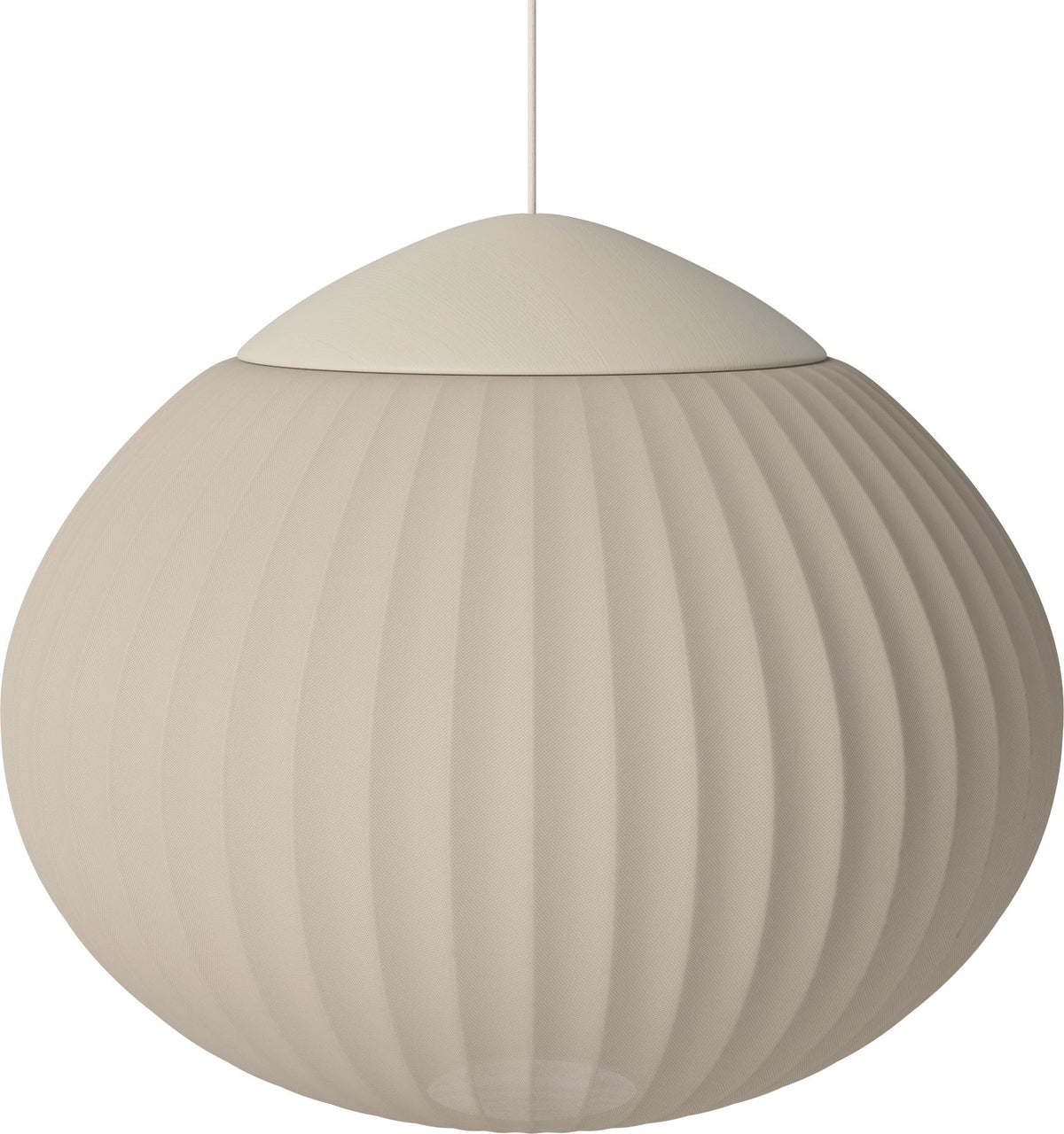 Bolia Acorn hanglamp Ø64 cm zandkleurige stof, matcrème eiken, 20-133-07_00003