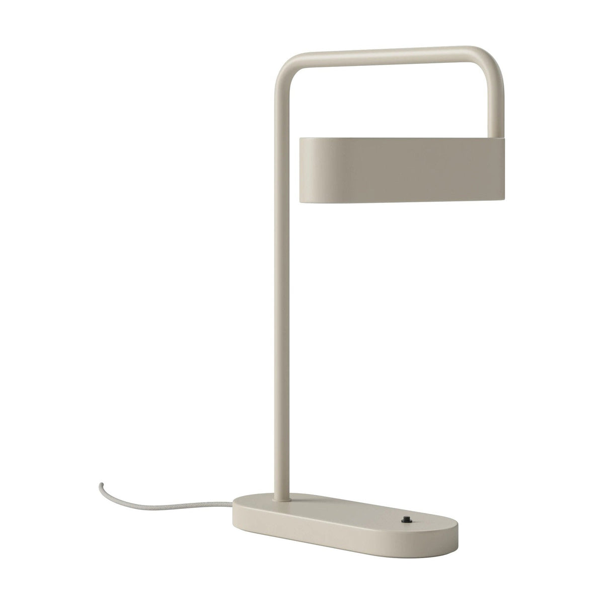 Bolia Scribe tafellamp matcrème gelakt ijzer schuin aanzicht, 20-134-01_00004