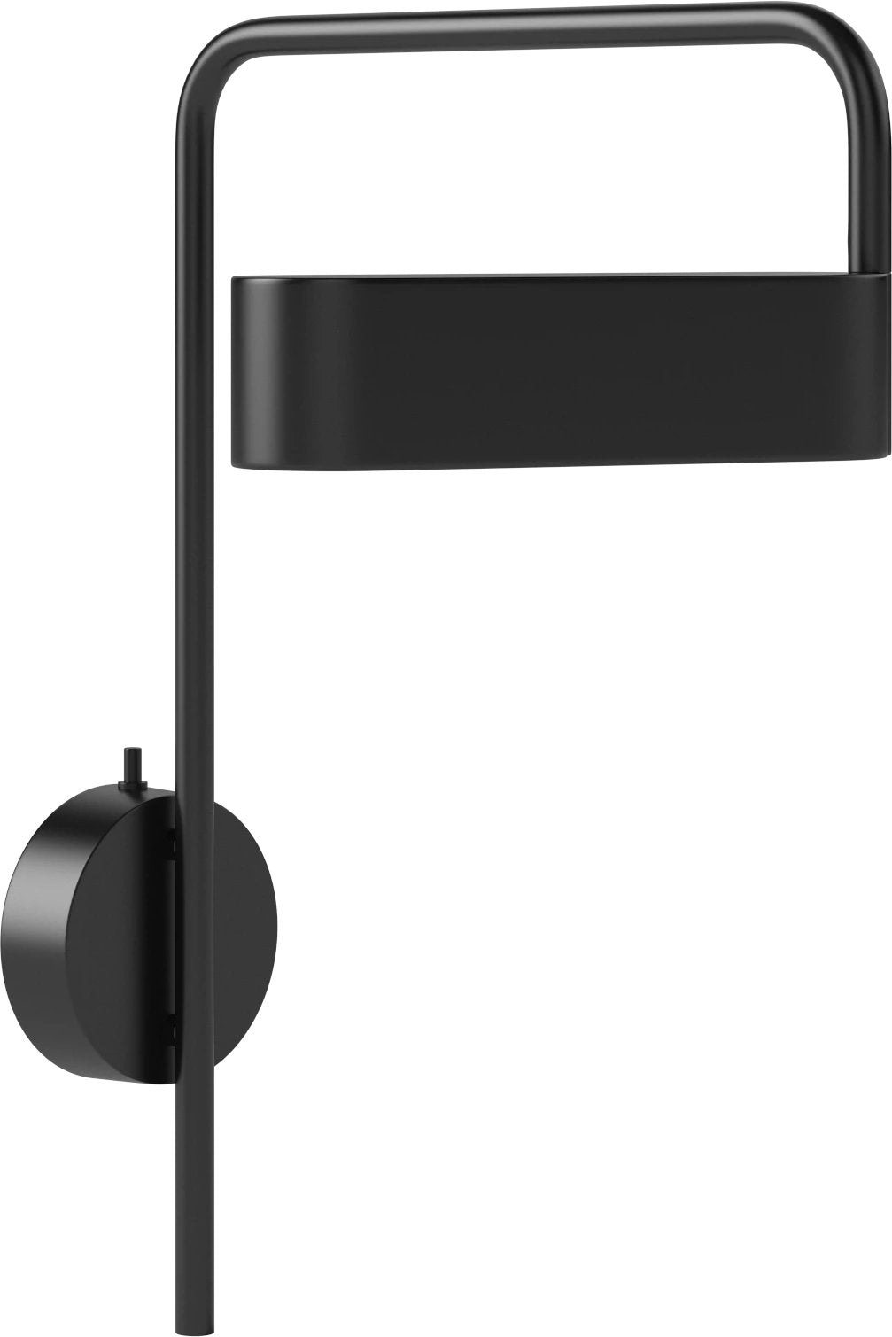 Bolia Scribe wandlamp matzwart gelakt ijzer schuin aanzicht, 20-134-02_00002