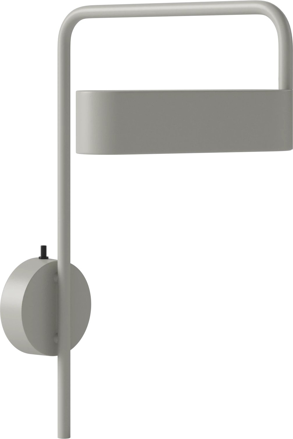 Bolia Scribe wandlamp matgrijs gelakt ijzer schuin aanzicht, 20-134-02_00003