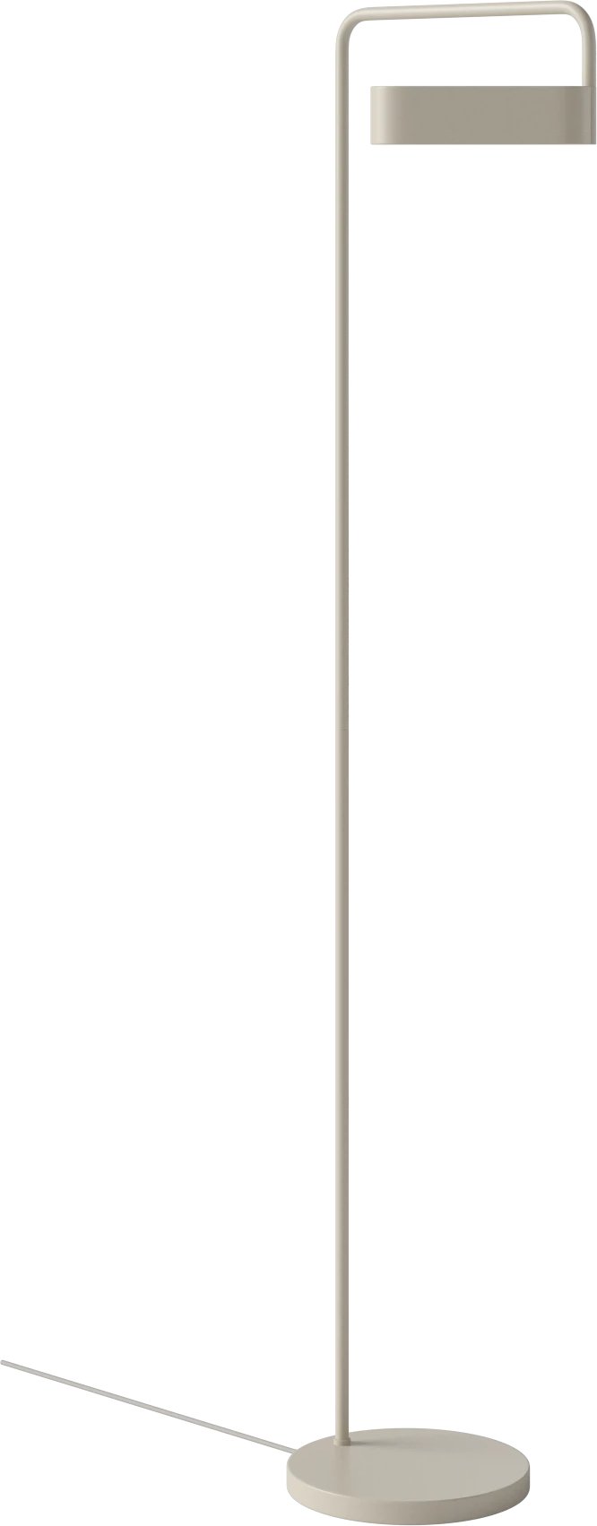 Bolia Scribe vloerlamp matcrème gelakt ijzer schuin aanzicht, 20-134-03_00004
