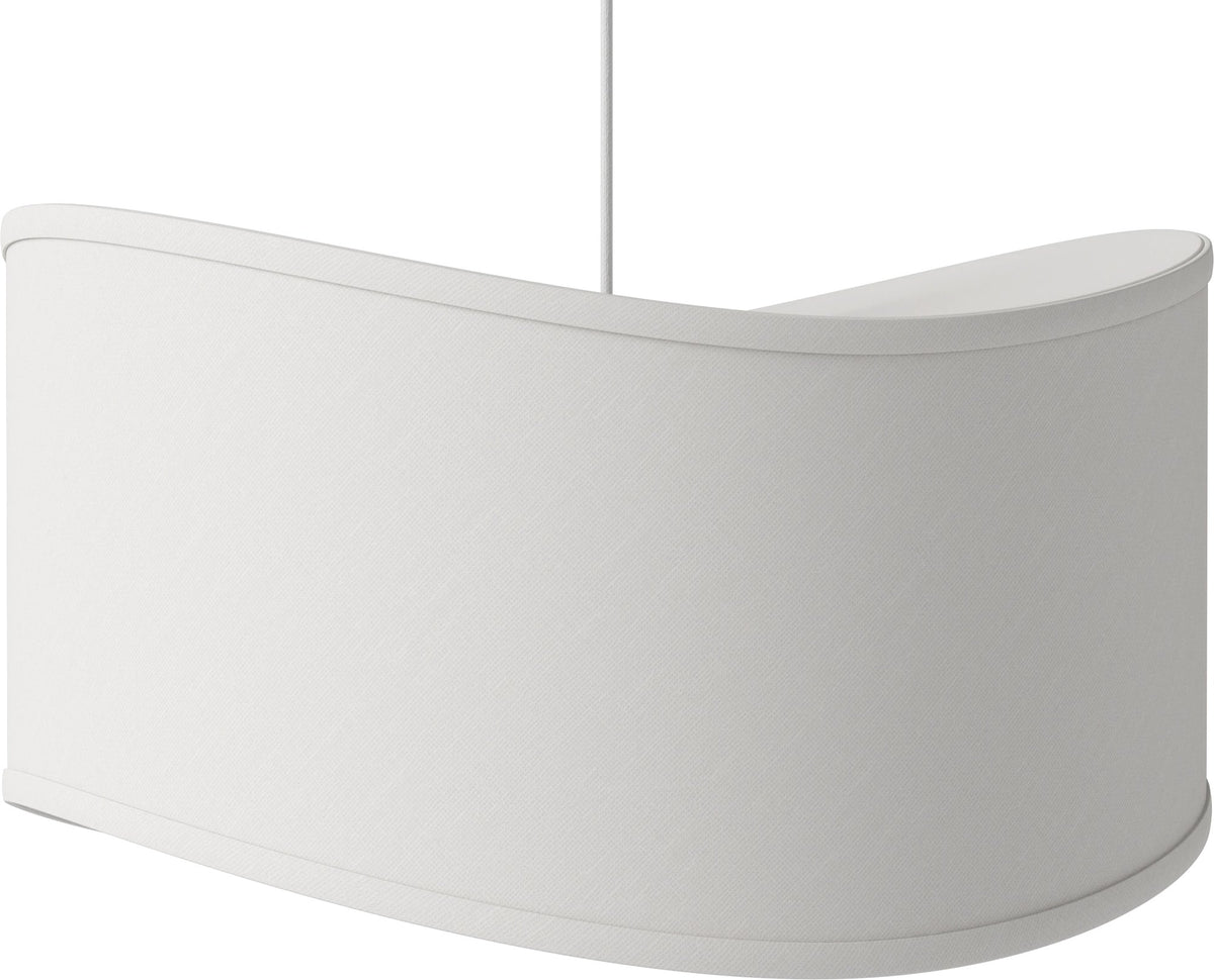 Bolia Tajo hanglamp Ø40 cm ivoorkleurige stof schuin aanzicht, 20-140-01_00001