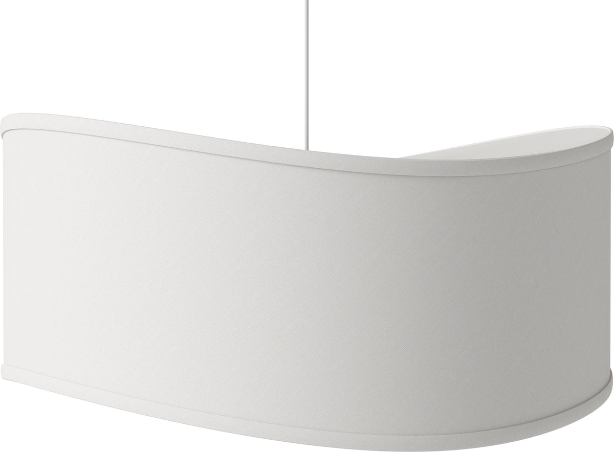 Bolia Tajo hanglamp Ø65 cm ivoorkleurige stof schuin aanzicht, 20-140-01_00003