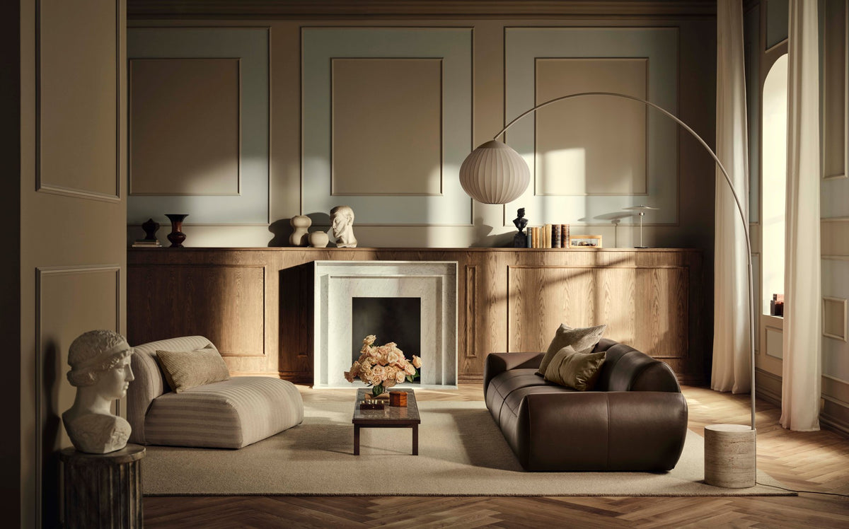 Bolia Acorn vloerlamp in interieur, sfeerfoto 2