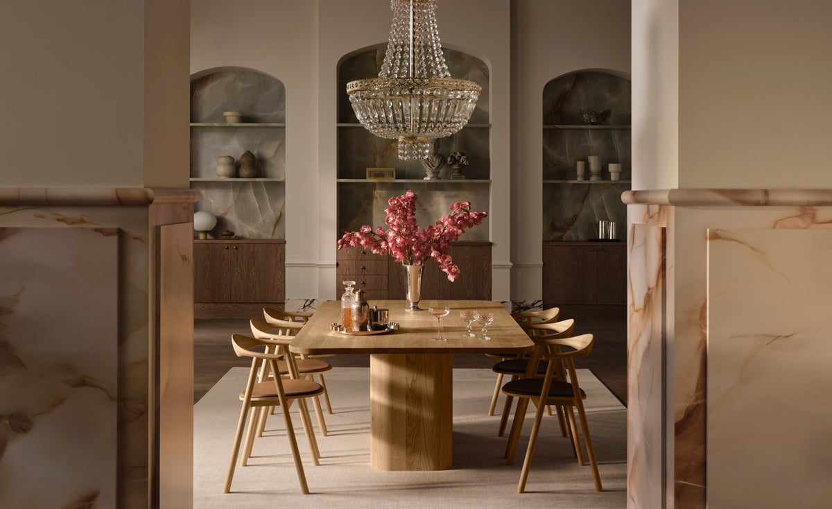 Bolia Eida houten eettafel in eetkamer, sfeerfoto 2