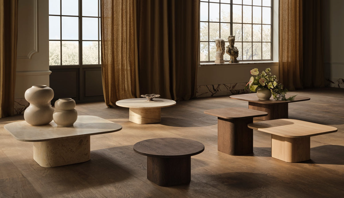 Bolia Eida salontafel van eiken in woonkamer, sfeerfoto 2