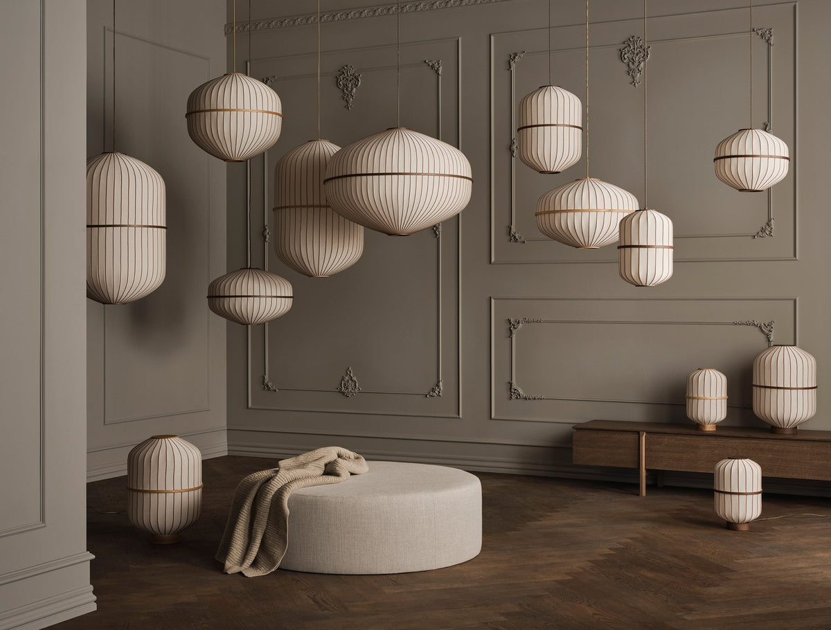 Bolia Lucén hanglampen, tafellampen en vloerlampen in interieur, sfeerfoto 1