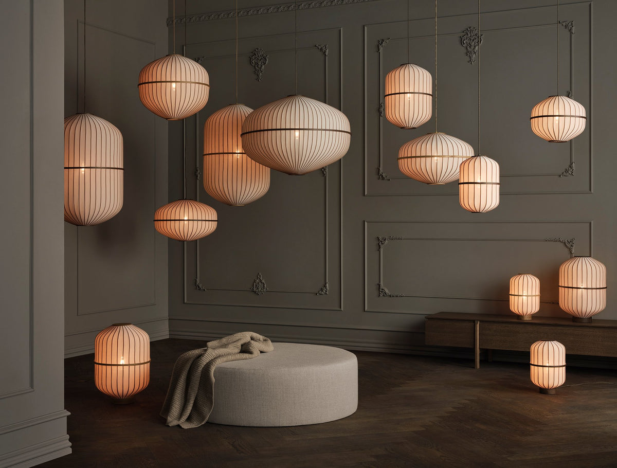 Bolia Lucén hanglampen, tafellampen en vloerlampen in interieur, sfeerfoto 3