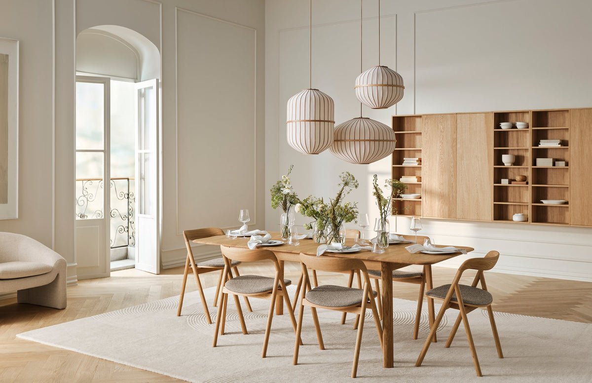 Bolia Palo uitschuifbare eettafel in eetkamer, sfeerfoto 1