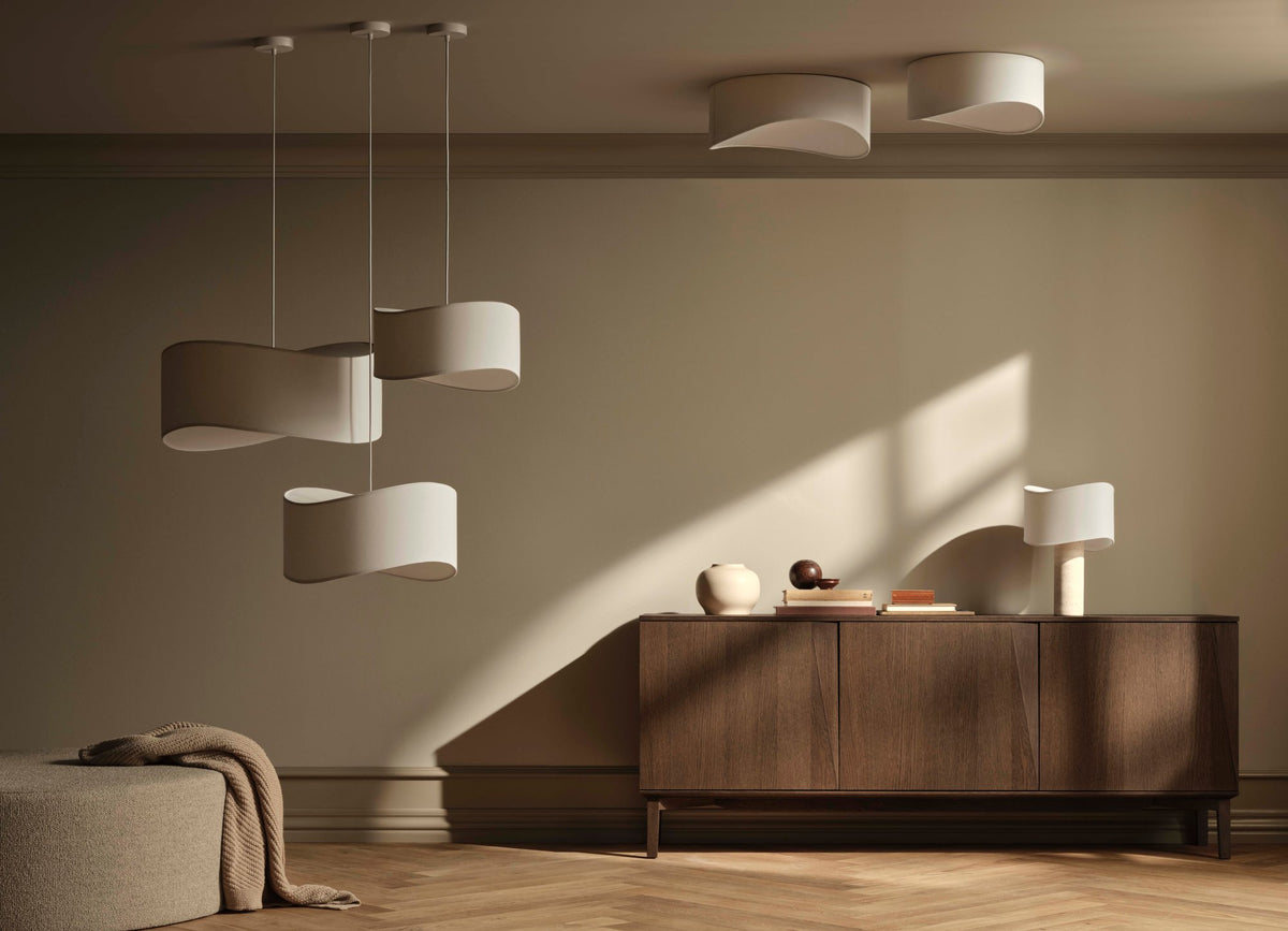 Bolia Tajo hanglampen, plafondlamp en tafellamp in interieur, sfeerfoto 2