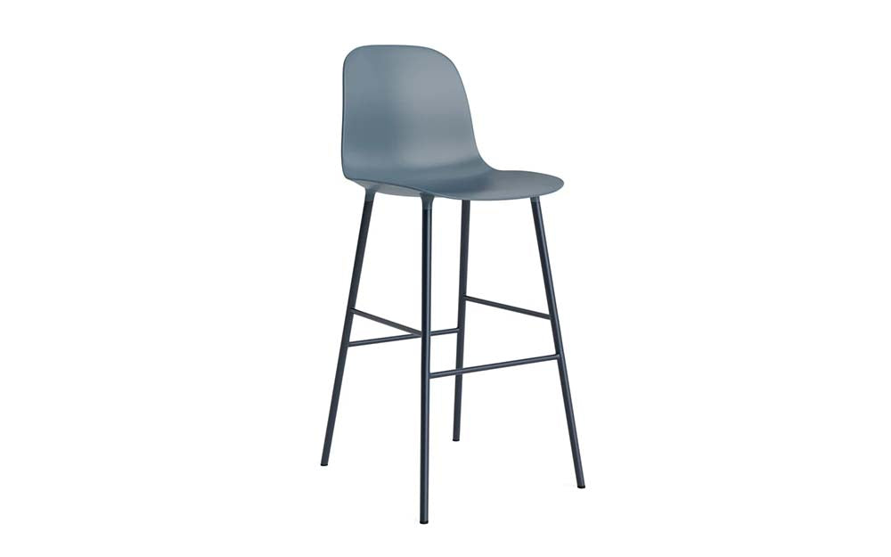 Normann Copenhagen - Form barstoel 75 cm staal (set van 2)