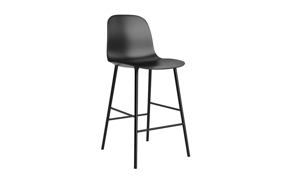 Normann Copenhagen - Form barstoel 65 cm staal (set van 2)